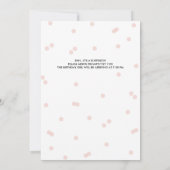 Invitation Shh Surprise fête d'anniversaire rose et tableau d (Dos)