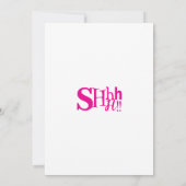 Invitation Shhh C'est une fête d'anniversaire surprise 90 Adu (Dos)