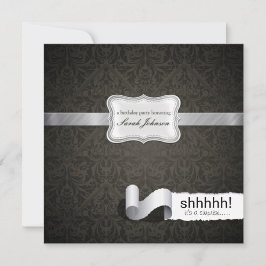 Invitation Shhh ! C'est une surprise (Devant)