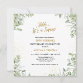 Invitation Shhh C'est une surprise 50ème anniversaire de Mari (Devant)