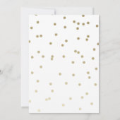 Invitation Shhh Surprise fête du 40e anniversaire (Dos)