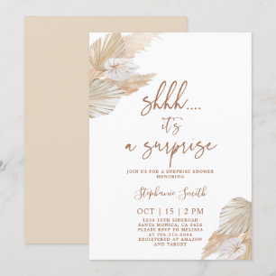 Invitation Shhh Surprise Pampas Douche Grass
