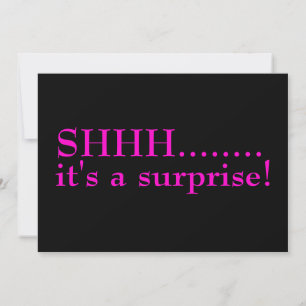 Invitation Shhh Surprise Seventieth fête d'anniversaire