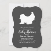 Invitation Shih Tzu Baby shower Neutre hommes-femmes (Devant)