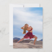 Invitation Shine Rose Gold Arch Typographie 2 Diplôme photo (Dos)