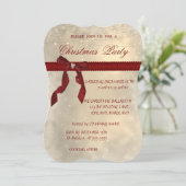 Invitation Shiny, Red Bow, fête de Noël d'entreprise (Debout devant)