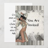 Invitation Shogirl en argent (Devant / Derrière)