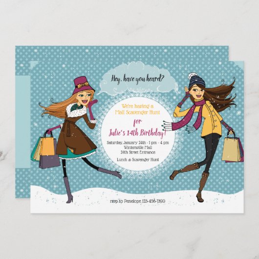 Invitation Shopping Spree (Devant / Derrière)