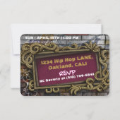 Invitation Shorty's 40 | 90's Hip hop Urbain Anniversaire (Dos)