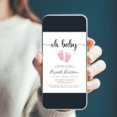 Invitation Shower de Baby Feet