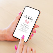 Invitation Shower de Baby Feet