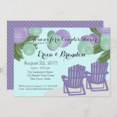 Invitation Shower de Beach (Devant / Derrière)