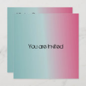 Invitation Shower pour bébé bleu (Devant / Derrière)