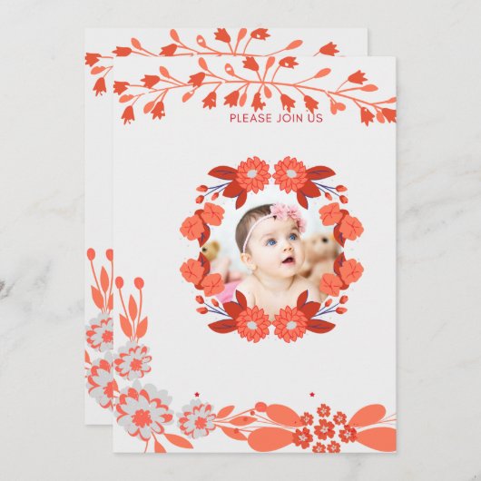 Invitation Showering_ [Nom de maman-to-be] avec amour! (Devant / Derrière)