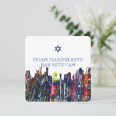 Invitation Shreddin le Gnar ! Snowboard Mitzvah/DO-IT-YOURSEL (Debout devant)