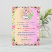 Invitation Shree Vishwakarma Pooja Florale (Debout devant)