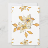 Invitation Shri Satyanarayan Pooja Fleur de style indien hind (Dos)