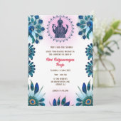 Invitation Shri Satyanarayan Pooja Hindu (Debout devant)