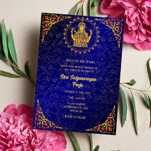 Invitation Shri Satyanarayan Pooja Hindu