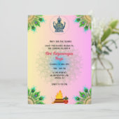 Invitation Shri Satyanarayan Pooja Hindu (Debout devant)