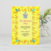 Invitation Shri Satyanarayan Pooja Indien (Debout devant)