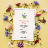 Invitation Shri Satyanarayan Pooja Minimal hindoue Indien