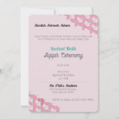 Invitation SHRIMPLEMENT rose Turquoise, Baby shower de bébé f (Devant)
