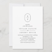 Invitation SHYLAH Boho Moderne minimaliste Simple Mariage pho (Devant)