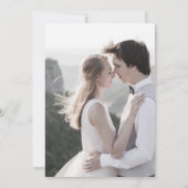 Invitation SHYLAH Simple Dusty Rose Purple Photo Mariage (Dos)