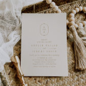 Invitation SHYLAH Simple Gold Cream Ivory Modern Boho Mariage