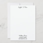 Invitation Si Cabine Forest Wood Sky Tree Mariage de camping- (Dos)