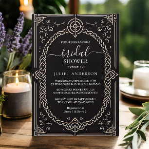 Invitation Si Celtic Nordic Fun Médiéval Scroll Fête des mari