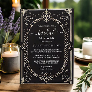 Invitation Si Celtic Nordic Fun Médiéval Scroll Fête des mari