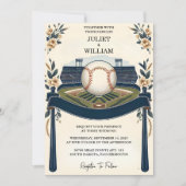 Invitation Si Champion Team Ball Field Mariage de baseball (Devant)