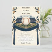 Invitation Si Champion Team Ball Field Mariage de baseball (Debout devant)