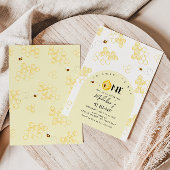 Invitation Si doux à être un premier jour d'abeille