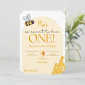 Invitation Si Doux D'Être Un | Premier jour d'abeille Neutre (Debout devant)