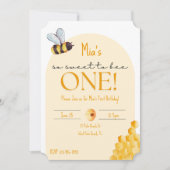 Invitation Si Doux D'Être Un | Premier jour d'abeille Neutre (Devant)