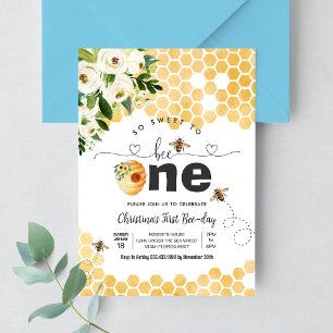 Invitation Si doux d'être un thème de fête d'abeille un anniv