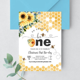 Invitation Si doux d'être un thème de fête d'abeille un anniv