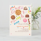 Invitation Si gentil d'être... anniversaire de enfant (Debout devant)