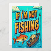 Invitation Si je ne pêche pas (Devant / Derrière)