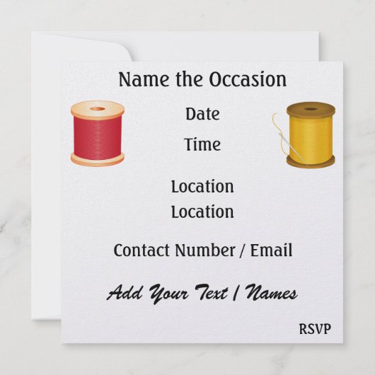 Invitation si jolie - SRF (Dos)