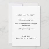 Invitation si ma bouche ne le dit pas mon visage sera drôle c (Dos)