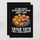 Invitation Si tu ne peux pas te souvenir de mon nom, dis simp (Devant / Derrière)