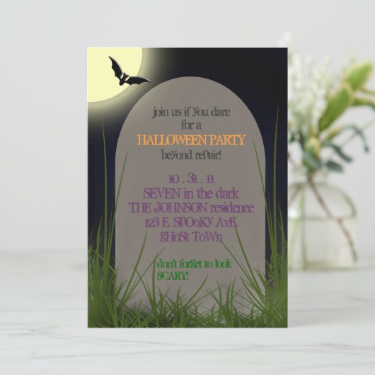 Invitation Si tu oses inviter (Debout devant)