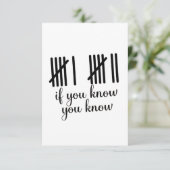 Invitation Si vous savez, vous savez Six Sept 6 7 Mathématiqu (Debout devant)