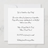 Invitation Siamese Chat dans l'invitation Spa PARTY (Dos)