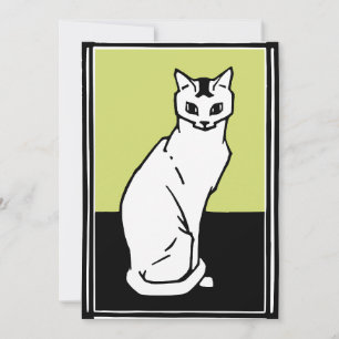 Invitation Siège Chat Julie de Graag Art Nouveau