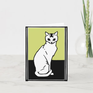 Invitation Siège Chat Julie de Graag Art Nouveau